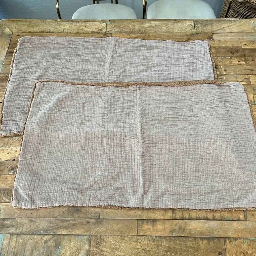 CASALUNA Beige Cotton Gauze King Size Pillow Shams
